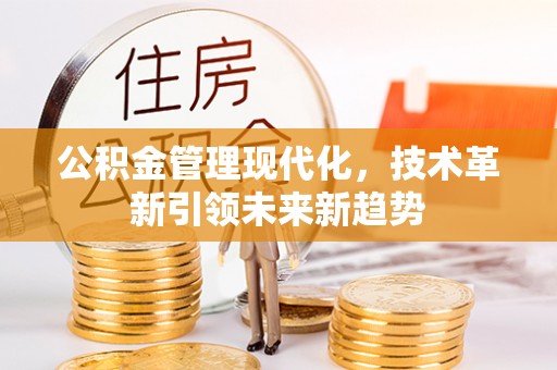 柳城公积金管理现代化，技术革新引领未来新趋势