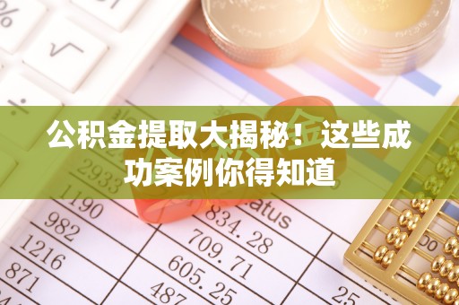柳城公积金提取大揭秘！这些成功案例你得知道