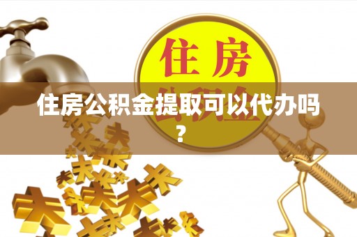 柳城住房公积金提取可以代办吗？